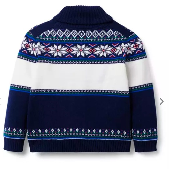 Janie and Jack Holiday Train Cardigan - Picture 2 of 6